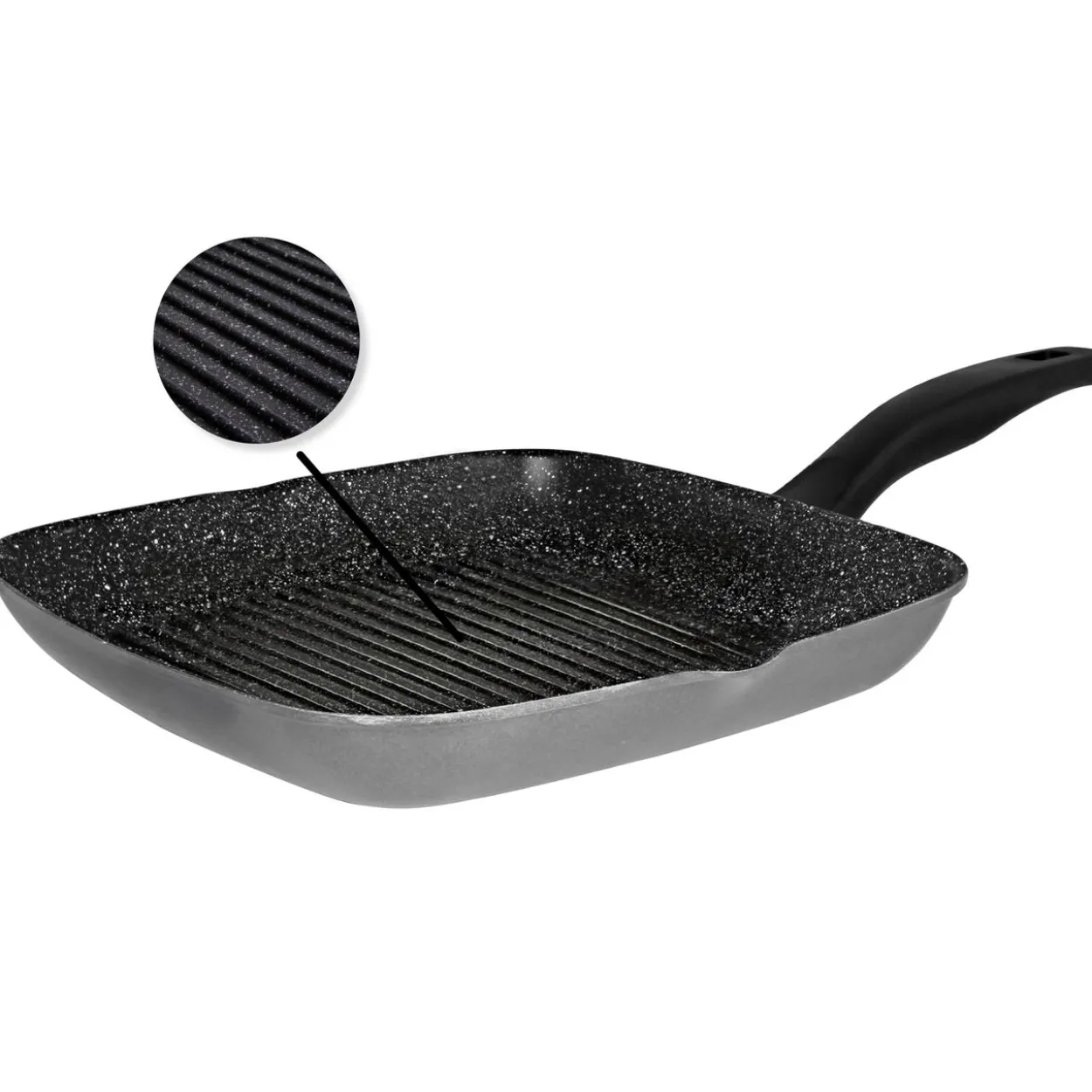 Grillpfanne mit 2 Ausgüssen