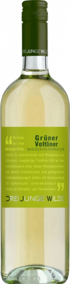 Grüner Veltliner Niederösterreich QUW Drei Junge Wilde trocken - 6er Karton