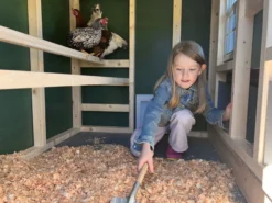 Großer Hühnerstall EZ Chicken Home 2,85m² Grau hergestellt in EU