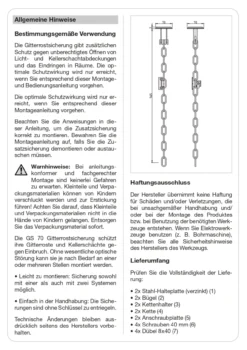 GS70 Gitterrostsicherung mit Kette