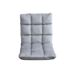 Gästebett mit 13-fach verstellbarer Rückenlehne, ca. 55 x 60 x 55 cm – Hellgrau