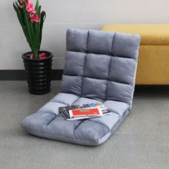 Gästebett mit 13-fach verstellbarer Rückenlehne, ca. 55 x 60 x 55 cm – Anthrazit