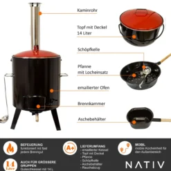 Gulaschkanone für Eintöpfe und Glühwein