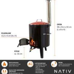 Gulaschkanone für Eintöpfe und Glühwein