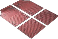 Gummimatte New Style 4 tlg. schwarz-rot