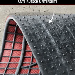 Gummimatte New Style 4 tlg. schwarz-rot