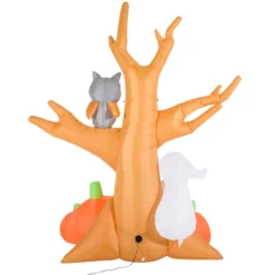 Halloween Aufblasbar Spukbaum Aufleuchtend Kürbis Geist Spukgespenst Deko
