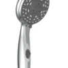 Handbrause AQUA2SAVE, Duschkopf mit 4 Strahlarten, Duschbrause Chrom/Weiß