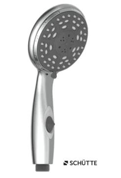 Handbrause AQUA2SAVE, Duschkopf mit 4 Strahlarten, Duschbrause Chrom/Weiß