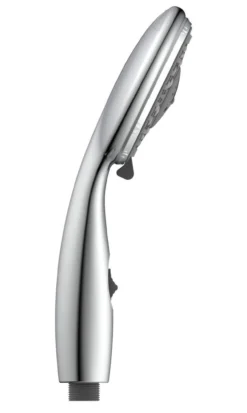 Handbrause AQUA2SAVE, Duschkopf mit 4 Strahlarten, Duschbrause Chrom/Weiß