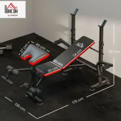 Hantelbank mit Ablage verstellbare Multifunktion Trainingsbank mit Butterfly