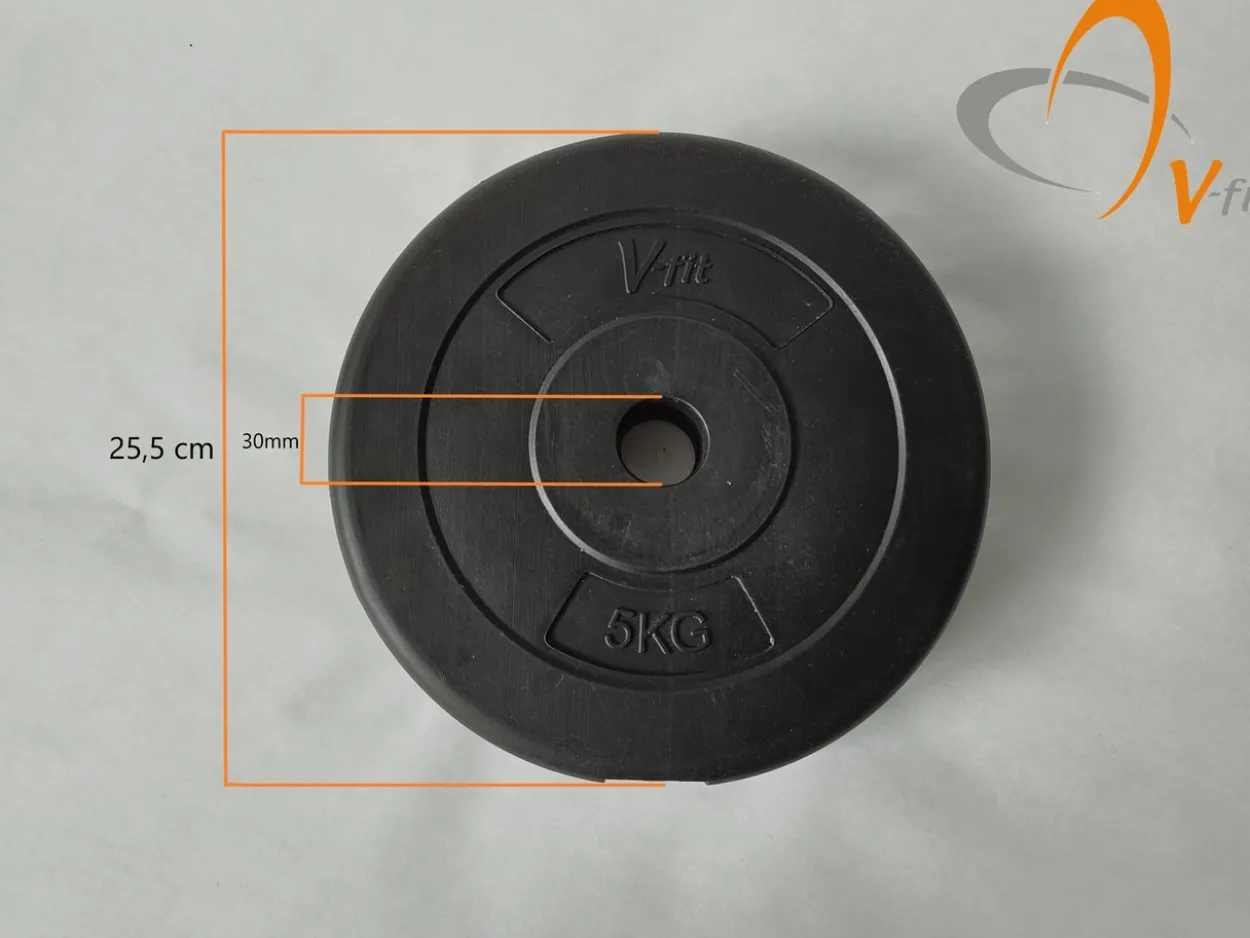 Hantelscheibe 5 kg Vinyl (paarweise)