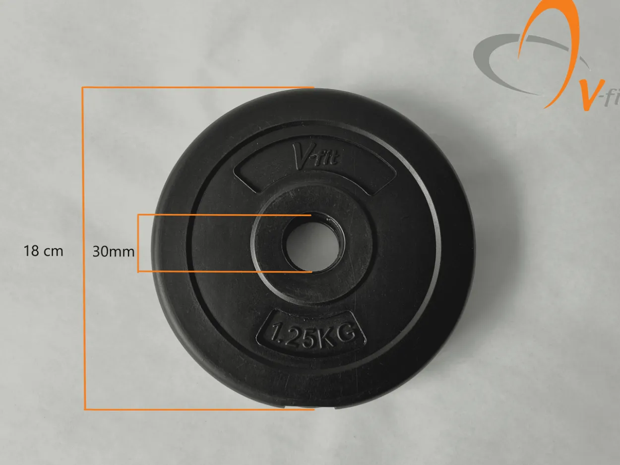 Hantelscheibe 1,25 kg Vinyl (paarweise)