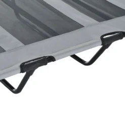 Haustierbett mit Baldachin Erhöhtes Hundebett Hundeliege outdoor Grau