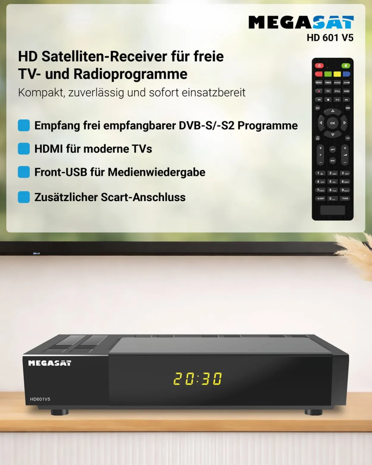HD 601 V5 – HD Sat-Receiver mit USB