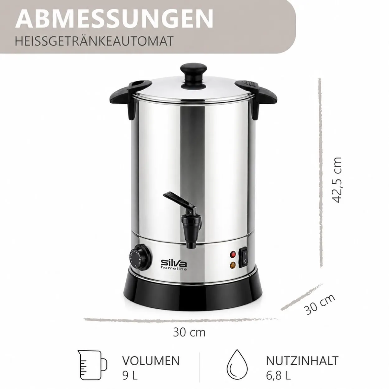 Heißgetränkeautomat, 950 W, 6,8 L