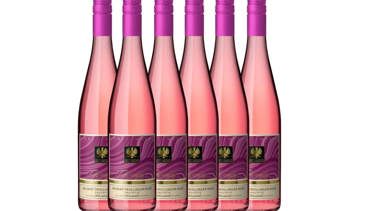Heilbronner Muskat-Trollinger Rosé Qba 0,75L 6er Karton