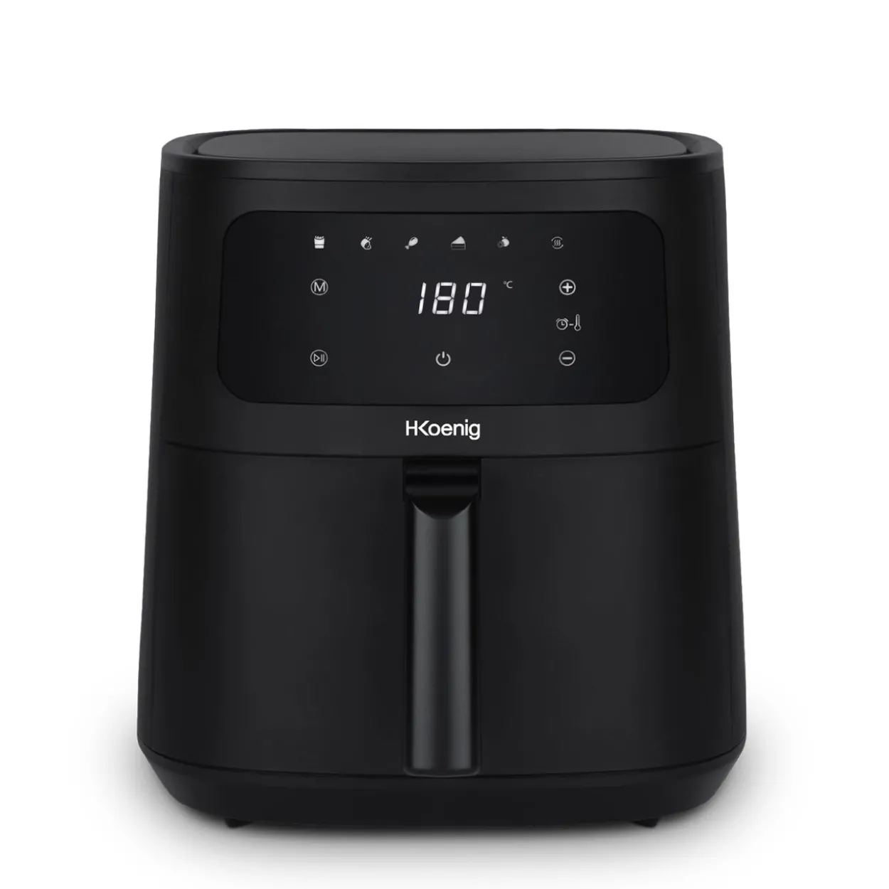 Heißluftfritteuse 4L FRY840, 6 Kochprogramme, Schwarz