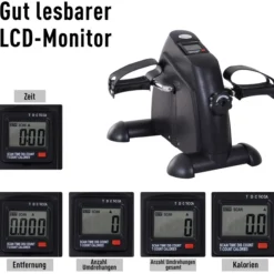 Heimtrainer Mini Bike Pedaltrainer Trainingsrad mit LCD-Display