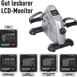 Heimtrainer Mini Bike Pedaltrainer Trainingsrad mit LCD-Display