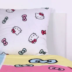 Hello Kitty Bettwäsche Größe 80x80 + 135x200 cm