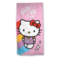 Hello Kitty Strandtuch 70x140 cm – Weiches Badehandtuch für echte Fans