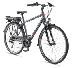 Herren Trekking E-Bike XT485 Expedition mit 21-Gang Shimano Kettenschaltung, Anthrazit