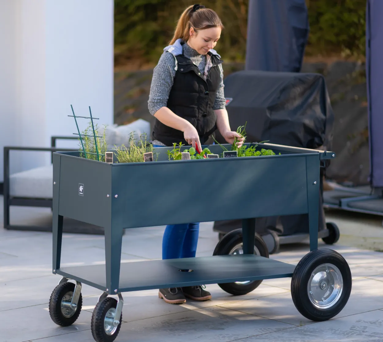 Herstera Garden Kräuterfabrik Swivel anthrazit