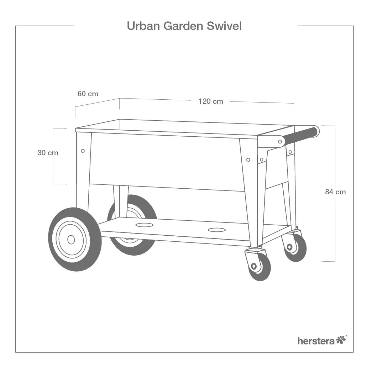 Herstera Garden Kräuterfabrik Swivel anthrazit