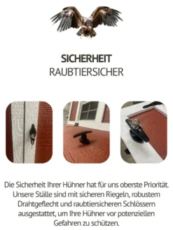Hühnerstall Mitte EZ Chicken Home 1,68 m² Rot, hergestellt in EU