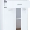 Highboard "Lindas" Weiß/Honig-Eiche