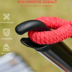 Hängemattengestell 3m Hängemattenständer mit Zugseil Garten Strand