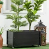 Hochbeet, Blumenkasten mit Rollen Pflanzkasten