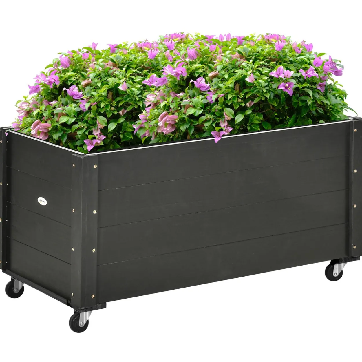 Hochbeet, Blumenkasten mit Rollen Pflanzkasten