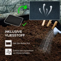 Hochbeet, Blumenkasten mit Rollen Pflanzkasten