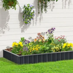 Hochbeet DIY Gartenbeet mit T-Form-Pflanzenschilder Handschuhe Stahl