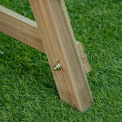 Hochbeet Holz Blumenleiter mit 3 Ablagen Pflanzentreppe Natur