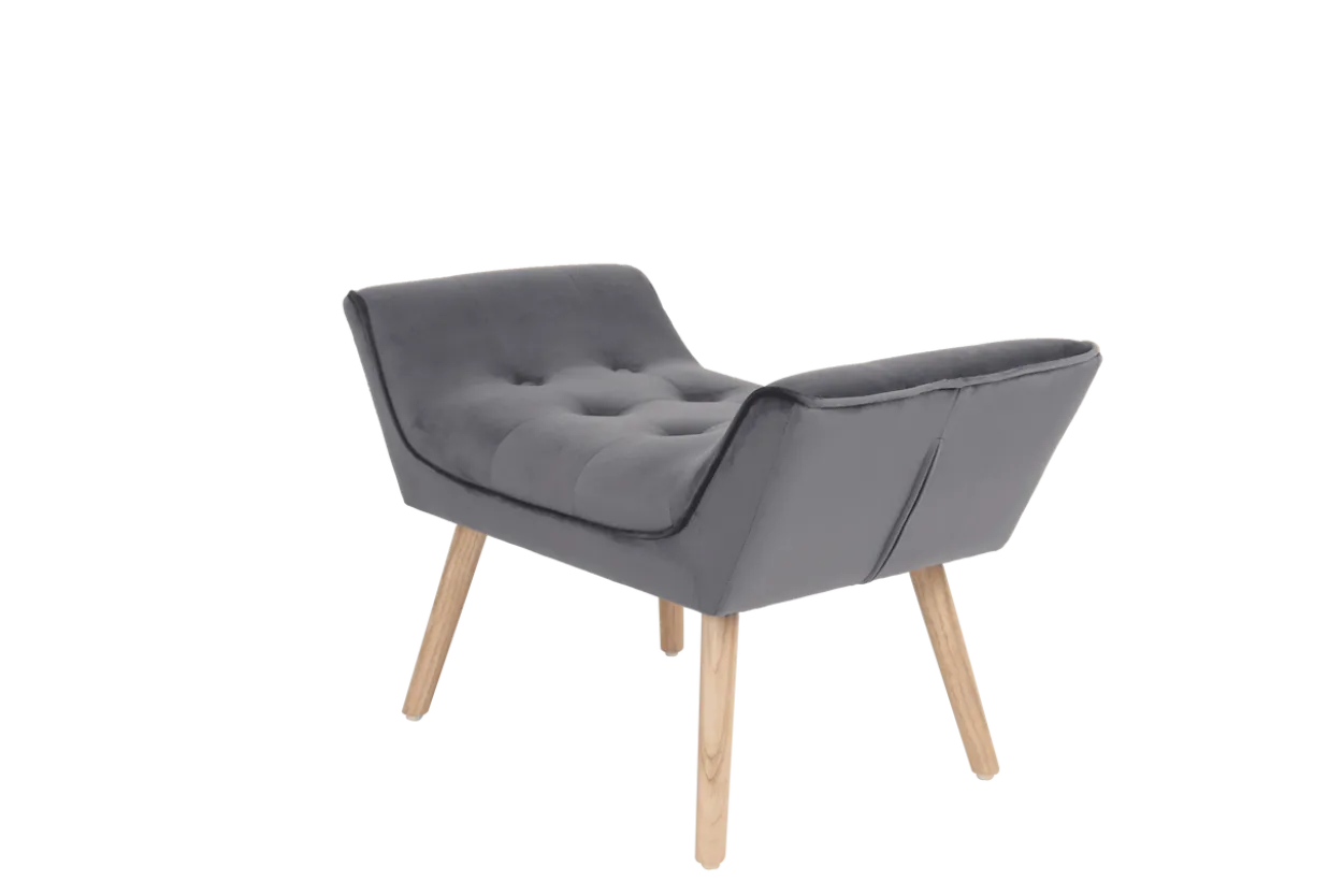 Hocker, ca. 90 x 48 x 54 cm - Dunkelgrau