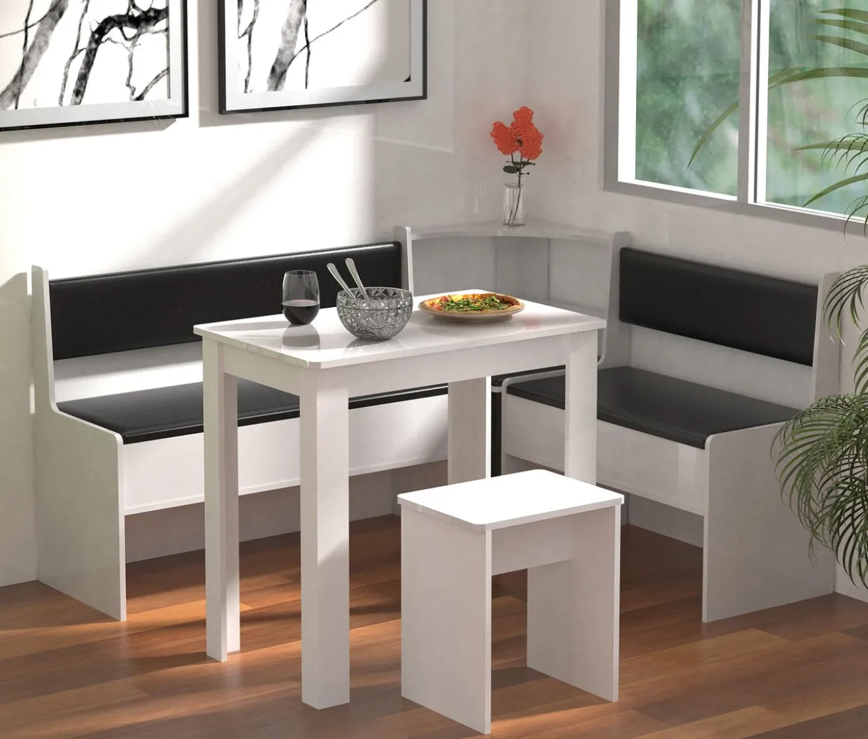 Hocker "Esal" Weiß