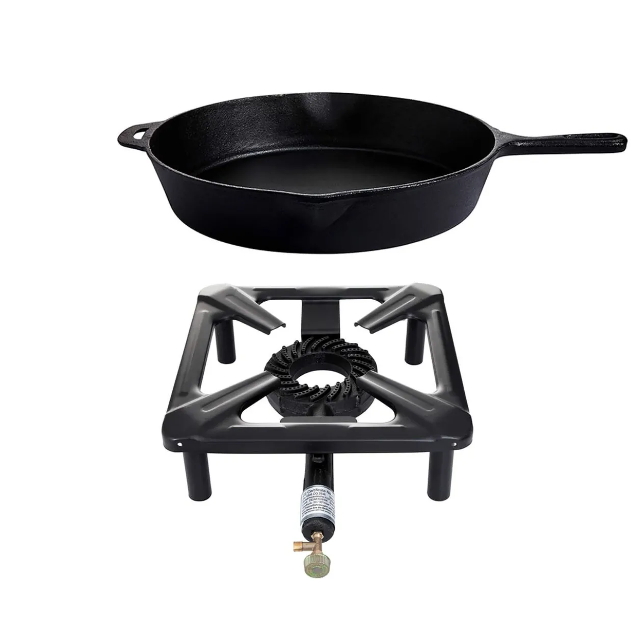 Hockerkocher Gusspfanne - Camping Freizeit - Profiköche - Set Angebot