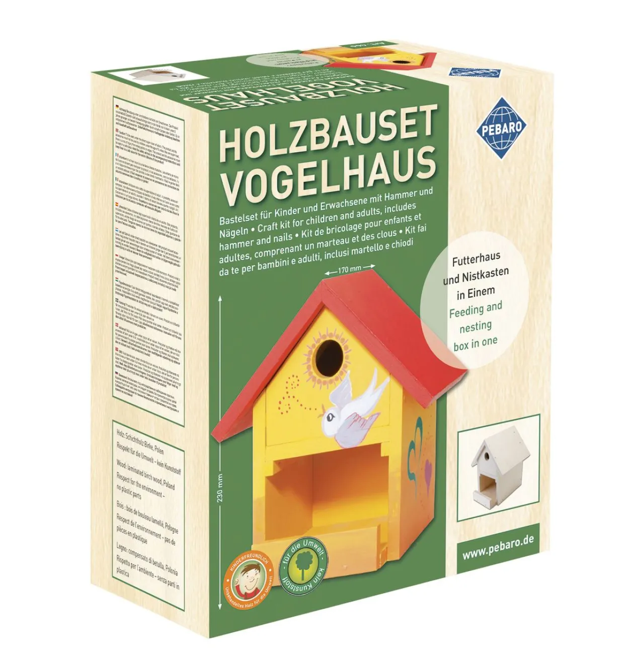 Holzbauset Vogelhaus