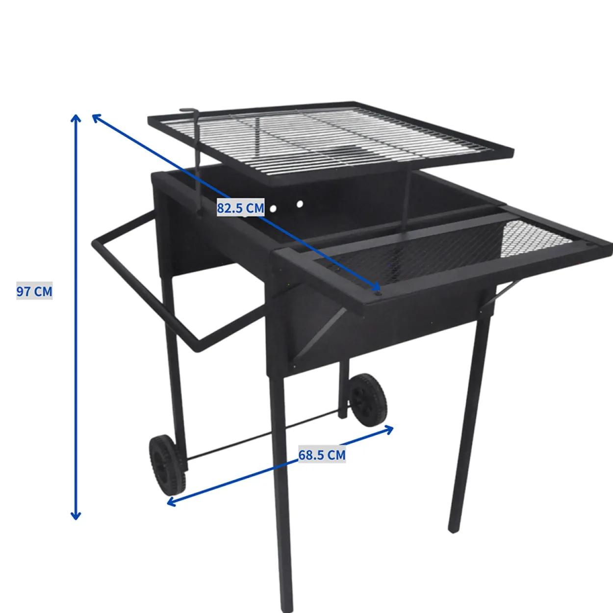 Holzkohle BBQ Grill, ca. 77 x 50 x 79 cm