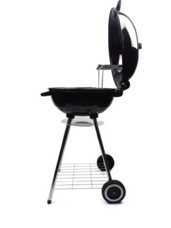 Holzkohle-Kugelgrill Classic mit 2 Standbeine & 2 Rollen schwarz