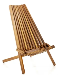 Holzliegestuhl klappbar aus Akazie, ca. 56 x 74 x 85 cm