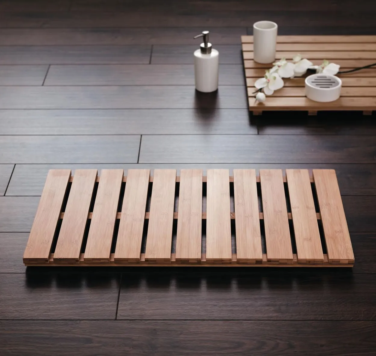 Holzvorlegerost Grating, ca. 38x72 cm, natur, Bambus