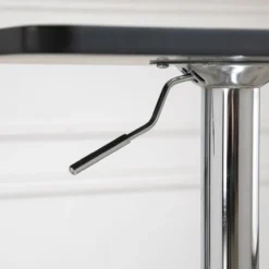 HOMCOM Bartisch Höhenverstellbar Stehtisch mit Drehbar Tischplatte für Esszimmer