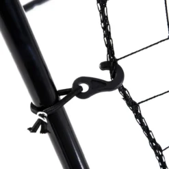 HOMCOM Baseball Rebounder, Tragebar Fußball Rebounder mit Schlag-Zone, Schwarz
