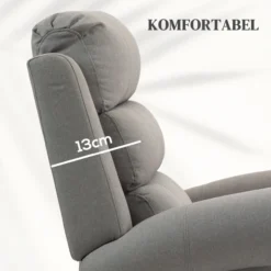 HOMCOM Fernsehsessel mit Aufstehhilfe Relaxsessel mit Liegefunktion Heizfunktion