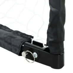 HOMCOM Fußballtor 2er Set Klappbar Fussballtore mit Metallrahmen 90x36x60 cm