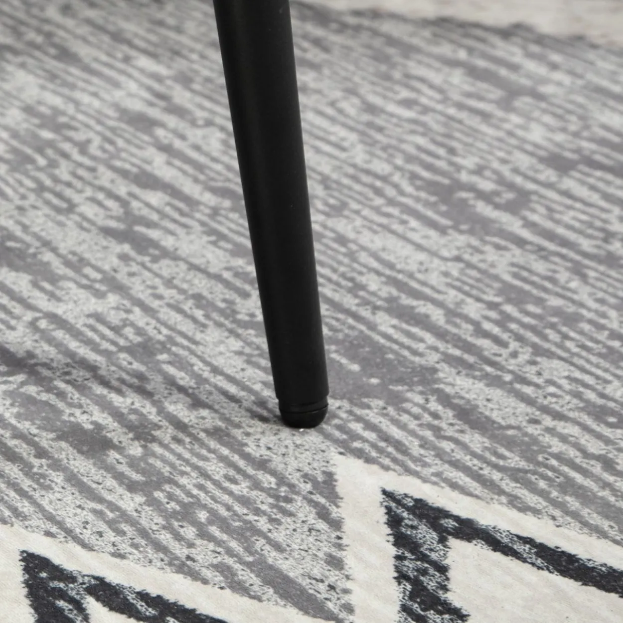 HOMCOM Fußhocker Sitzhocker Quadratischer Schminkhocker mit Kaschmir-Optik